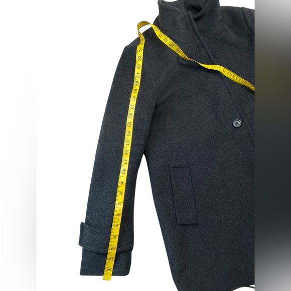 Lauren Ralph Lauren Vintage Jacket Black Button Up Wool Blend Coat Size Medium - Picture 15 of 17